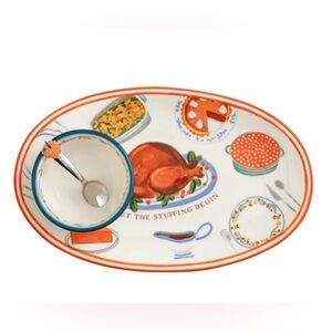 LOT NWT MUD PIE Pumpkin/Fall (Napkins,Butter Dish,Napkins Rings/Tray/Dip) BUNDLE